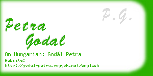 petra godal business card